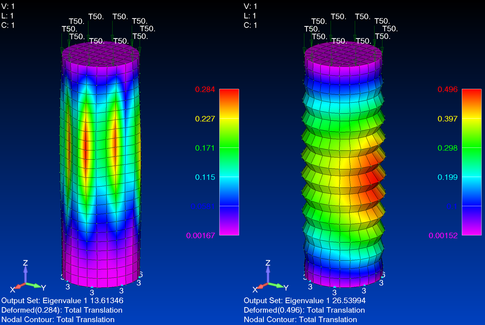 Setting up a buckling with preload run Learning Femap